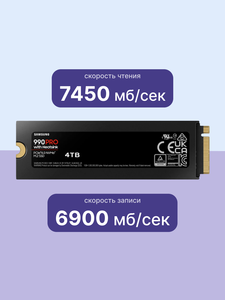 Твердотельный накопитель Samsung MZ-V9P4T0CW